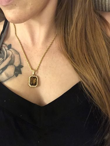 Customer photo review of Coffee Amulet Chain