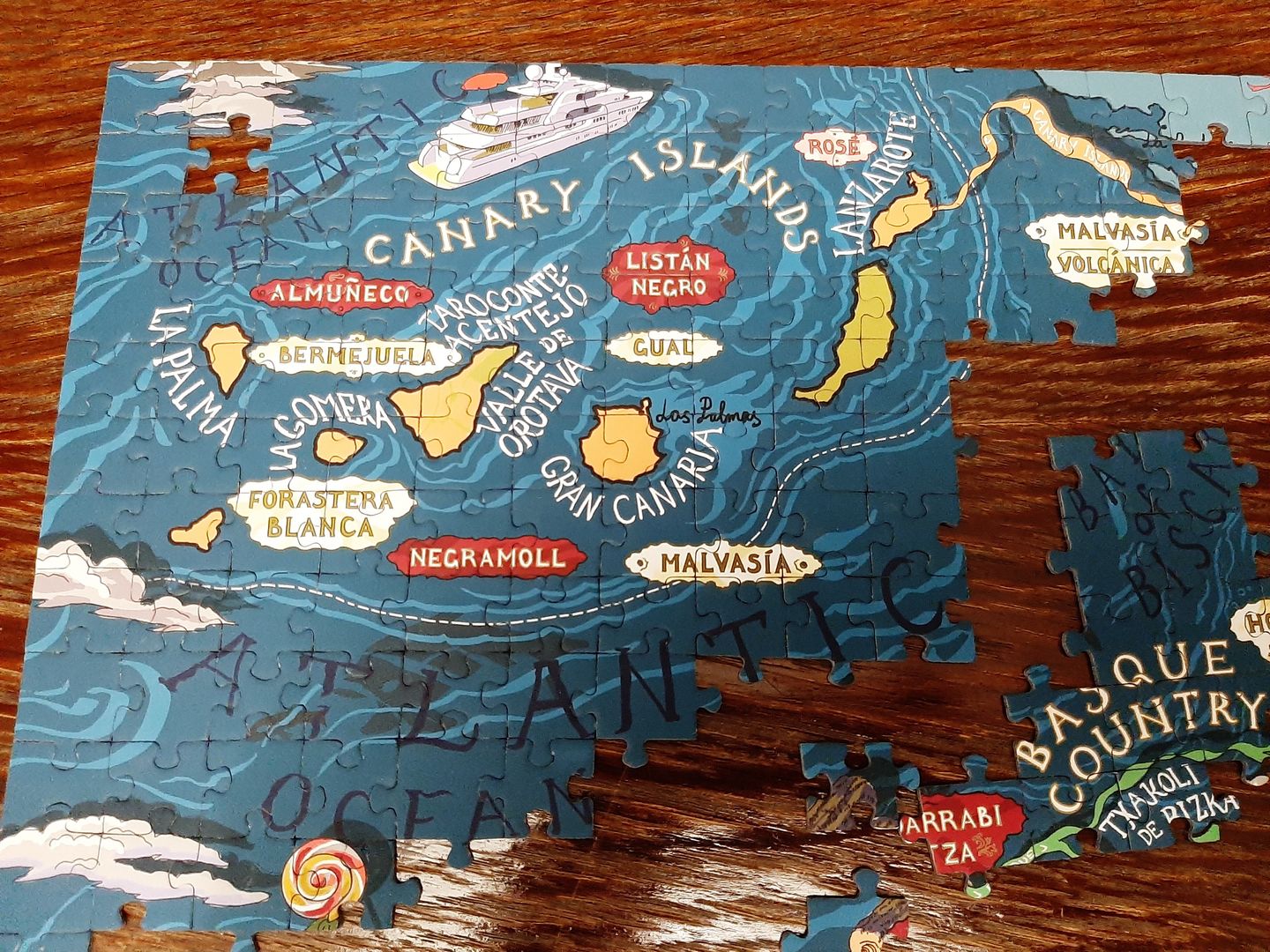 Customer photo review of Wine Puzzle - Spain