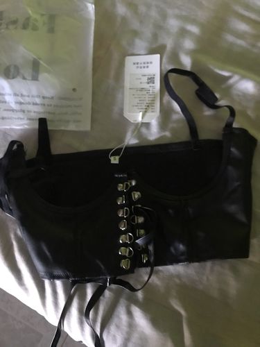 Customer photo review of Corset Femme <br> Style cuir