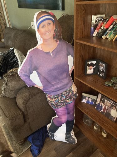 Customer photo review of Create A Custom Human Size Pillow