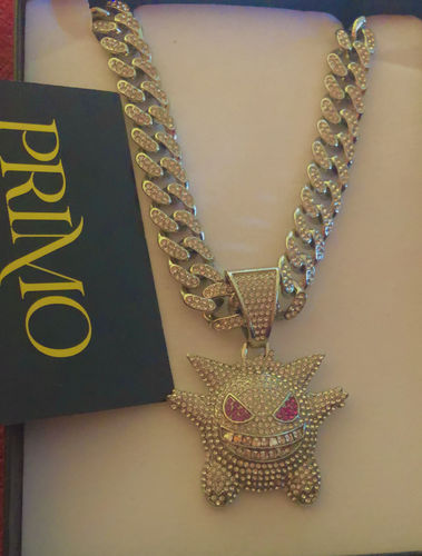 Customer photo review of SET ICE GENGAR - Collana Cubana e Pendente - Silver