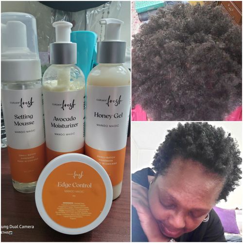 Customer photo review of CurlMix Fresh Quarterly Kit - On Hold Indefinitely