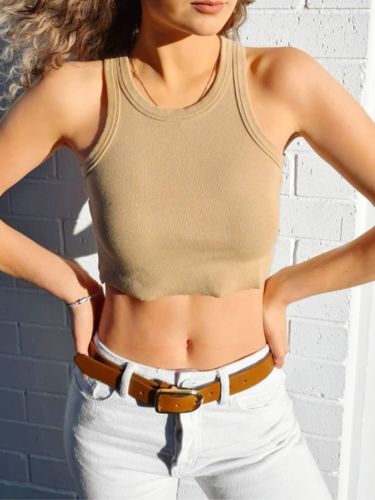 Customer photo review of Organic Rib Cutaway Tank Top-Set(G)