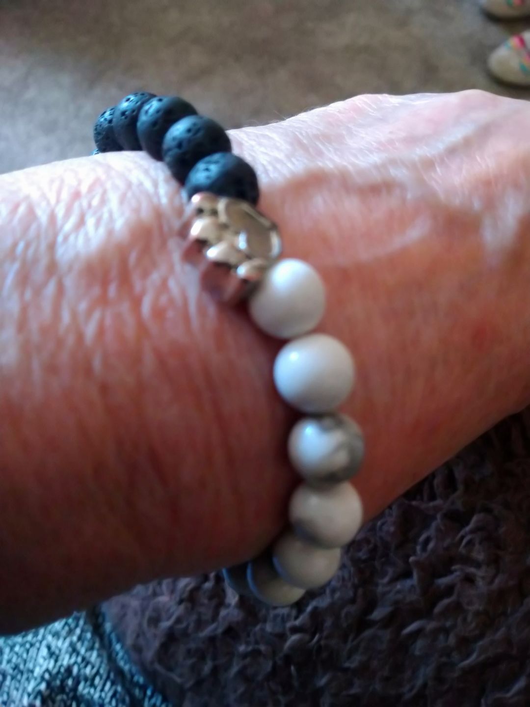 Customer photo review of Help For Paws™ Bracelet In Black And White