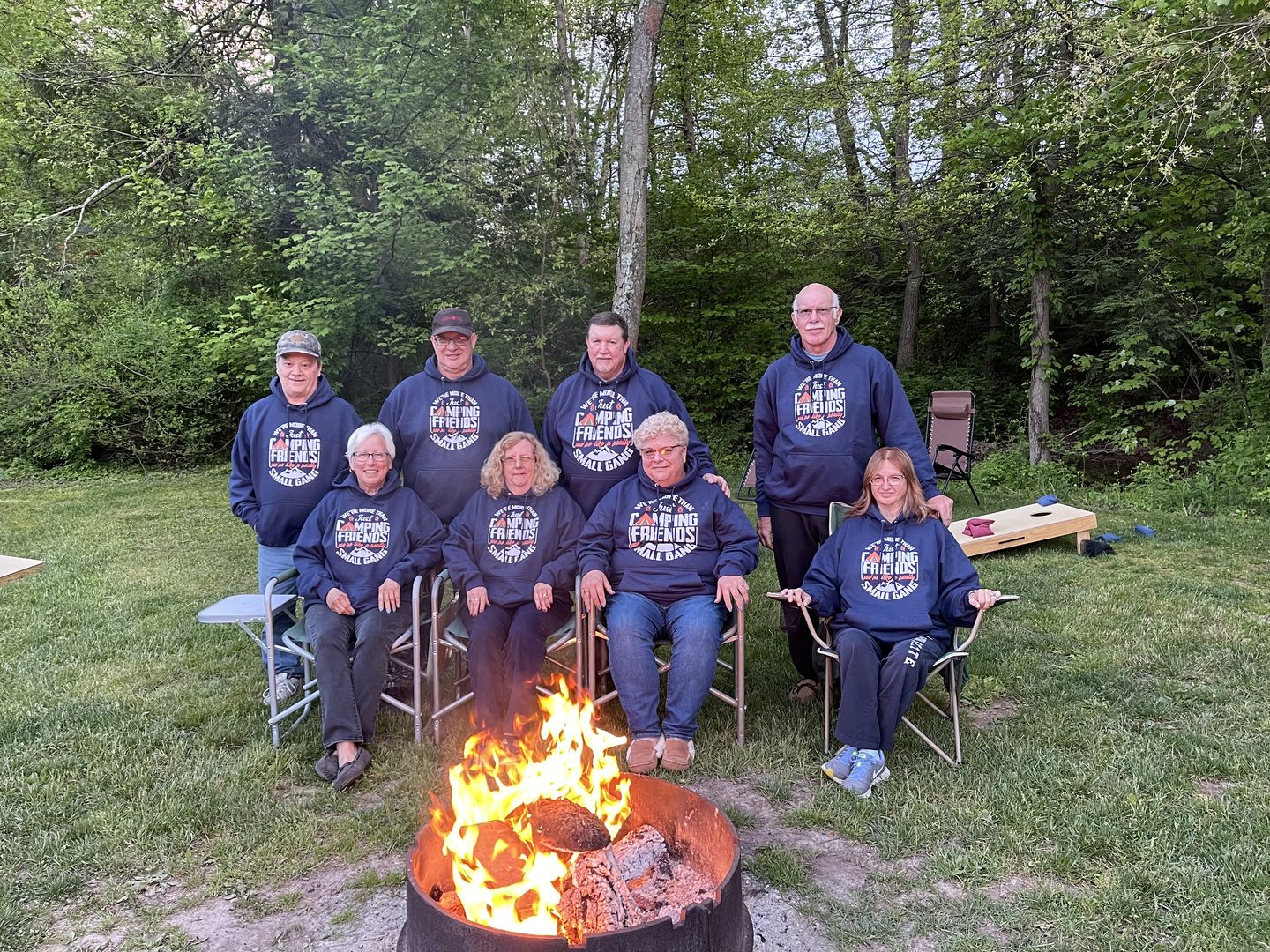 Customer photo review of Funny "We're More Than Just Camping Friends - We're Like A Really Small Gang" - Shirts and Hoodies