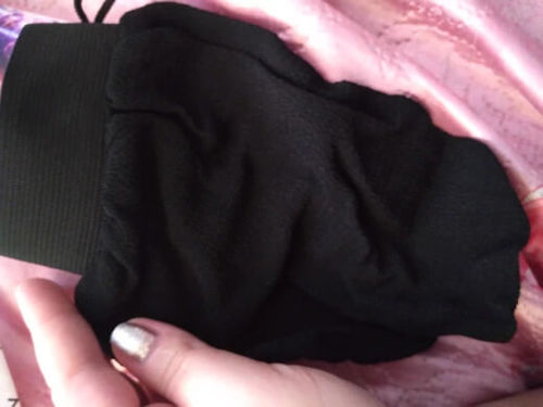 Customer photo review of HAVEN Ultra Exfoliating Gloves - Dead Skin Remover