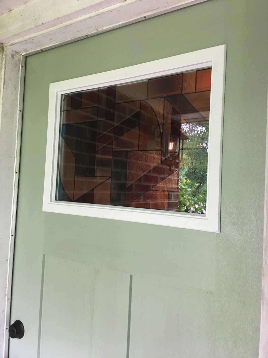 Customer photo review of Clear 1 Lite Glass and Frame Kit (Craftsman 22" x 15.25" Glass Size)