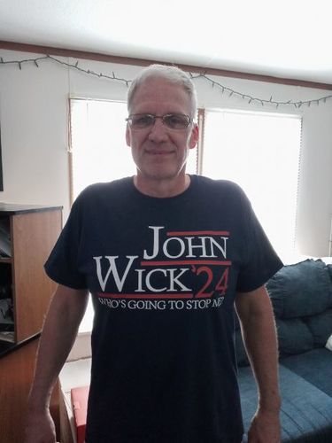 Customer photo review of John Wick 24 Heavy Tee 5.3oz