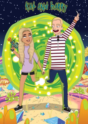 Customer photo review of 'Rick and Morty' Custom Portrait