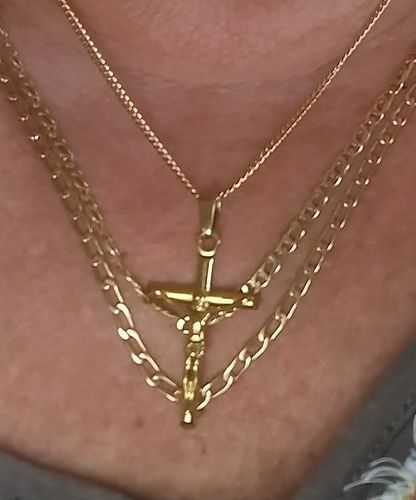 Customer photo review of Crucifix (Gold)