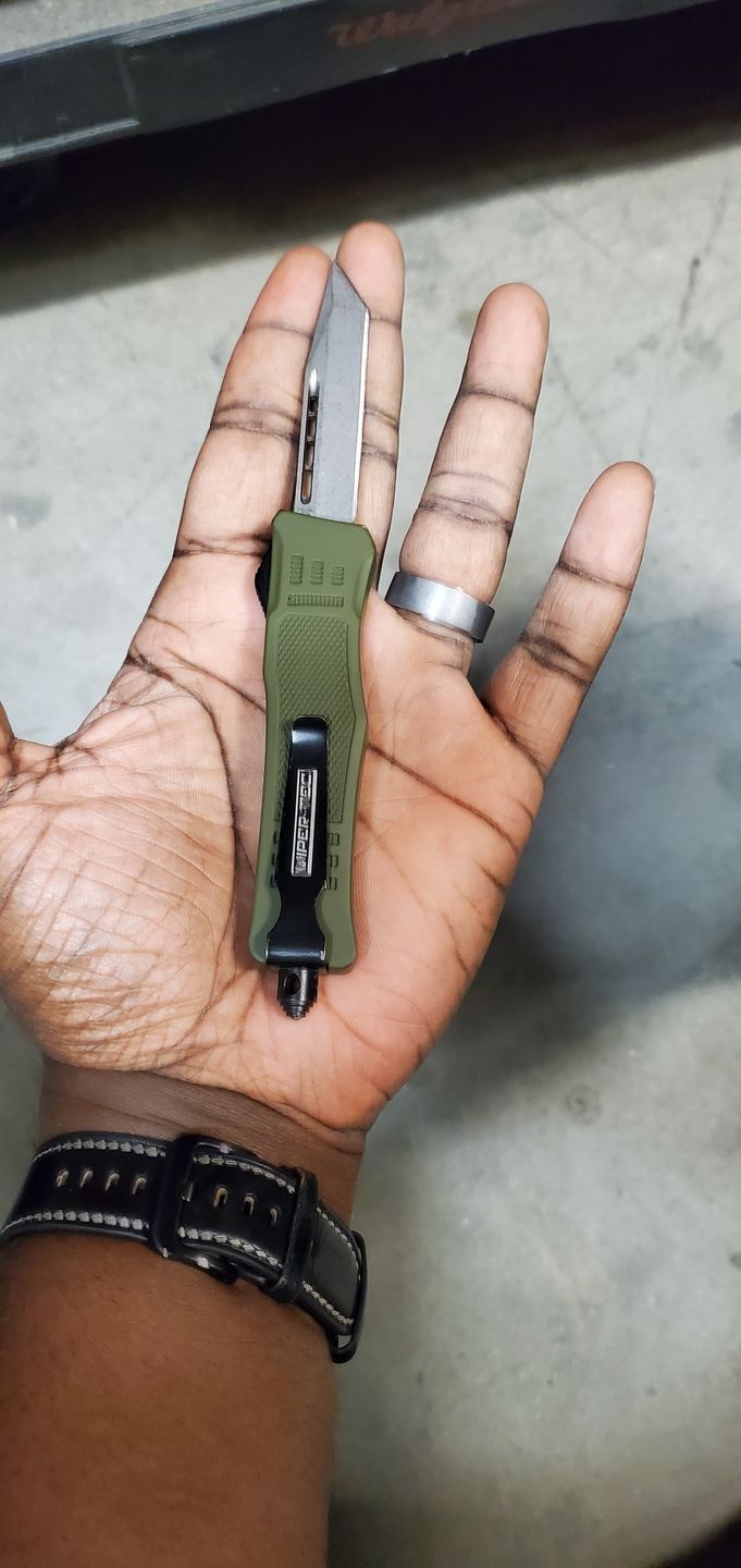 Customer photo review of Mini Green Phantom D/A OTF (Multiple Blade Styles Available)