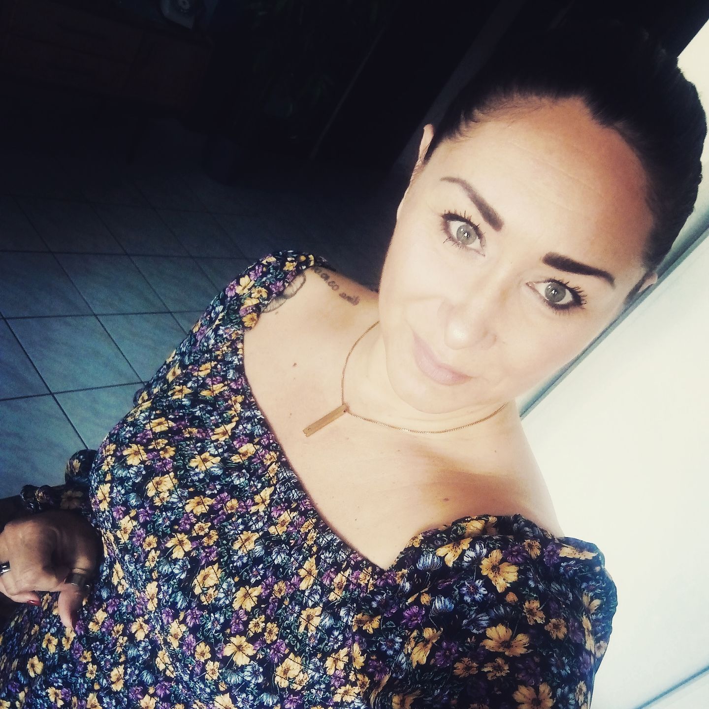 Customer photo review of Collier Personnalisé Barre 3D