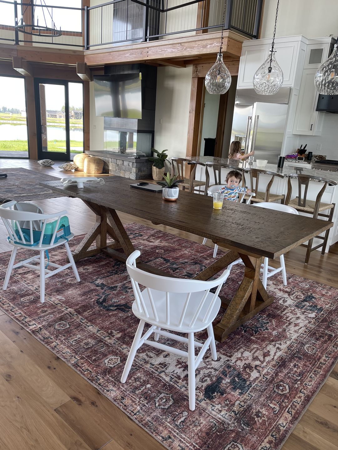 Customer photo review of Distressed Vintage Cezanne Terracotta Area Rug
