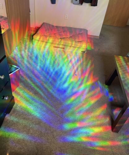 Customer photo review of Vespani Holographic Window Film