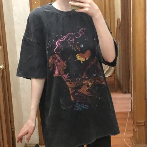 Customer photo review of Harajuku Style Vintage Washed "Chaos" Tee