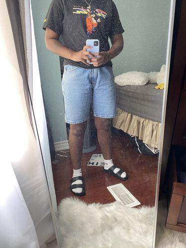 Customer photo review of Vintage Wrangler Denim Shorts Size 34