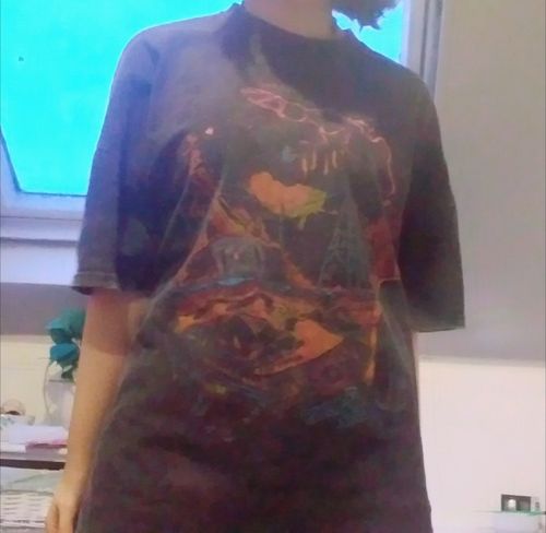 Customer photo review of Harajuku Style Vintage Washed "Chaos" Tee