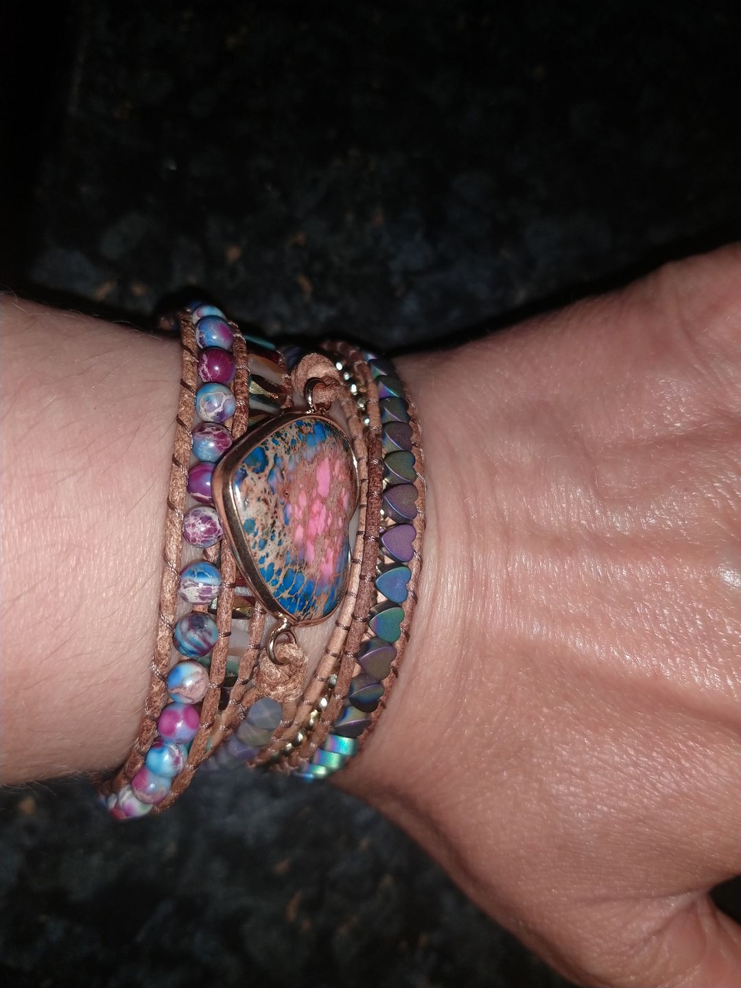Customer photo review of Intense Love Protection Wrap Bracelet
