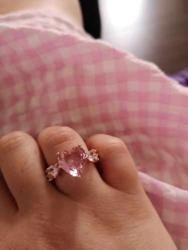 Customer photo review of All Around Heart Ring