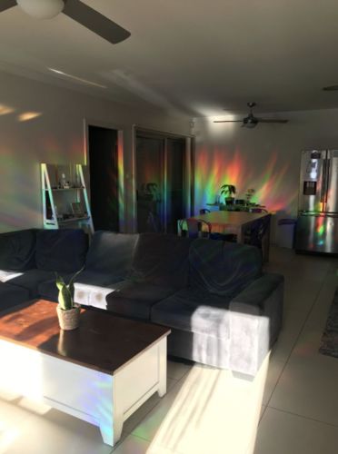 Customer photo review of Vespani Holographic Window Film