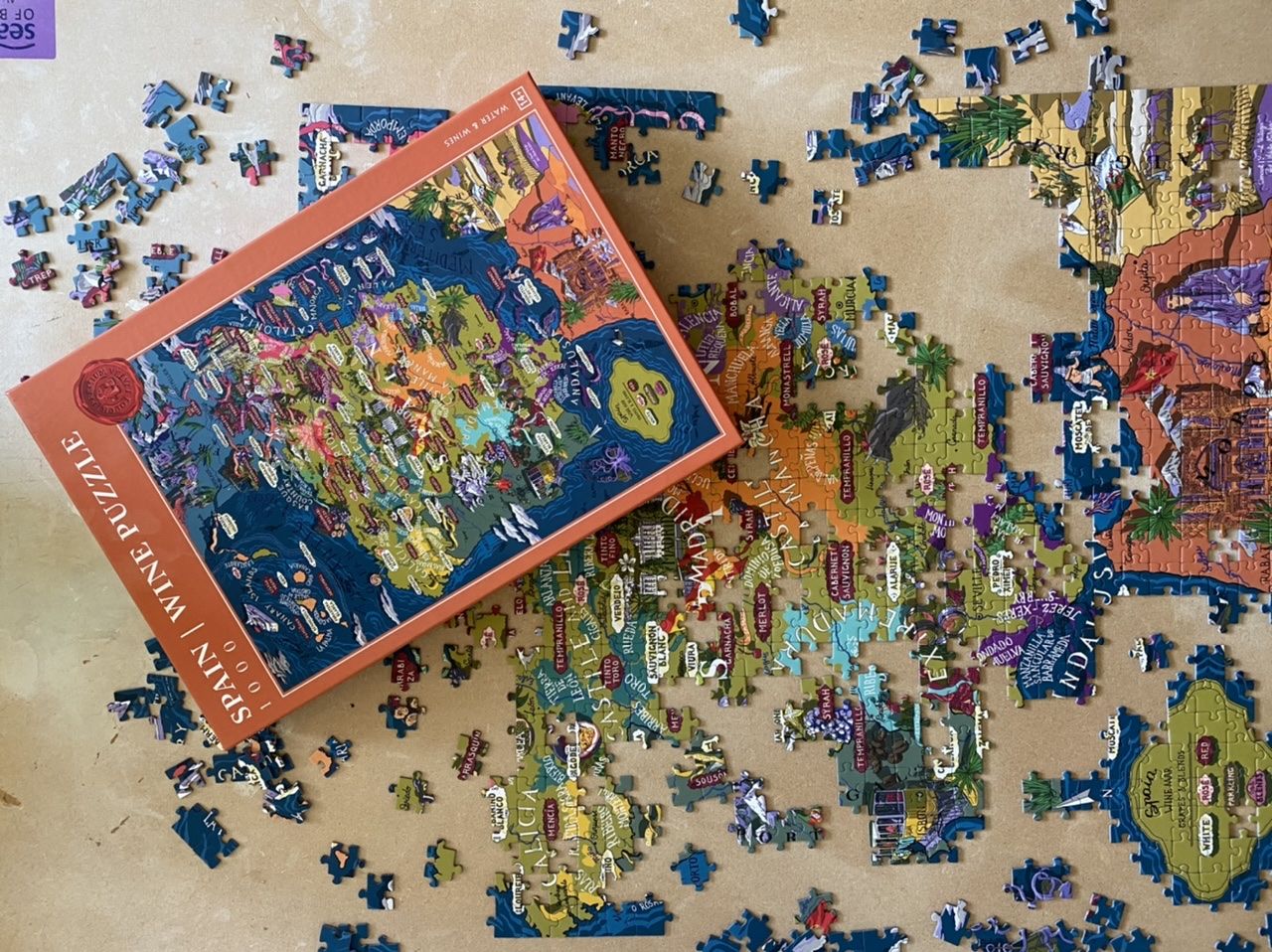 Customer photo review of Wine Puzzle - Spain