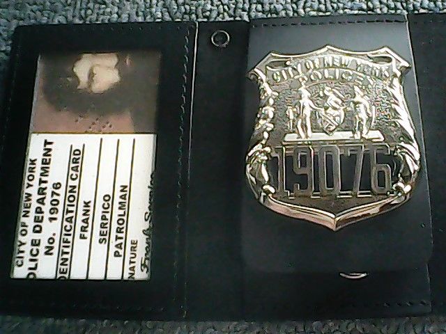 Customer photo review of NY New York Police Officer Badge Replica Movie Props *Customizable Badge Number*