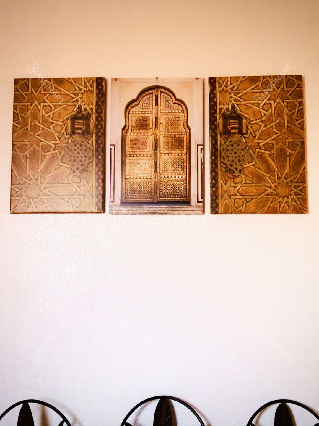 Customer photo review of Golden Gate - Set de tableaux décoratifs modernes