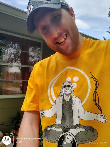 Customer photo review of Dudeism Heavy Tee 5.3oz