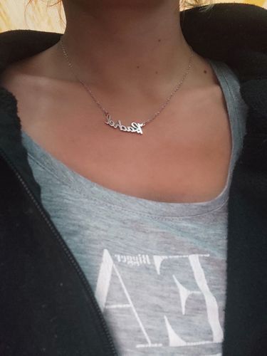 Customer photo review of Collier prénom personnalisable 1 à 5 prénoms