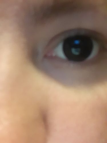 Customer photo review of Icoloured® Darknight Black Naruto Colored Contact Lenses