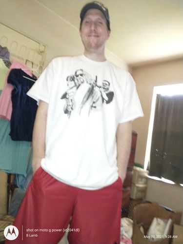 Customer photo review of Lebowski Art Heavy Tee 5.3oz