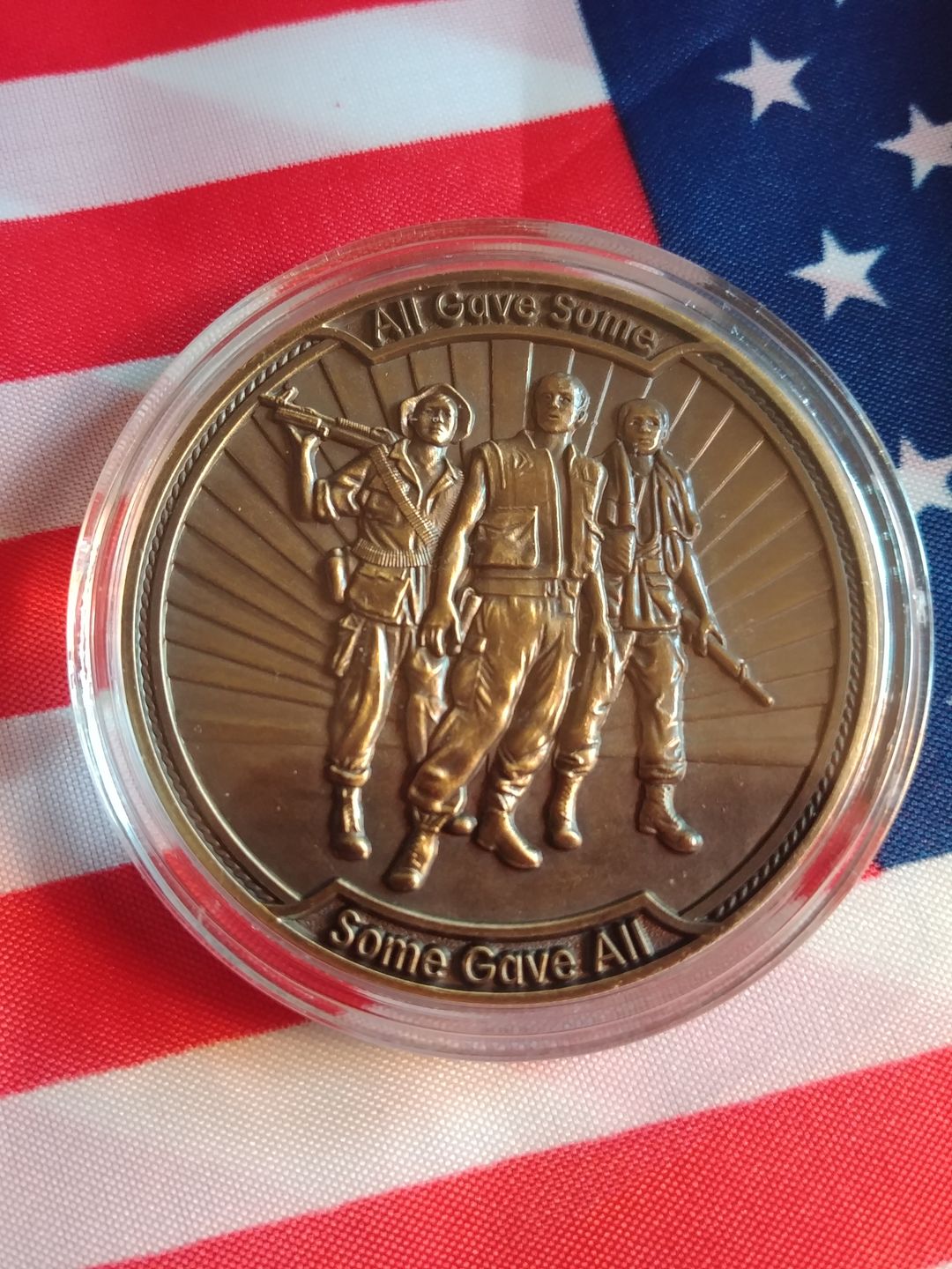 Customer photo review of Vietnam Veteran Coin