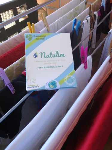 Customer photo review of Eco-Tiras de Detergente 40 lavados Natulim