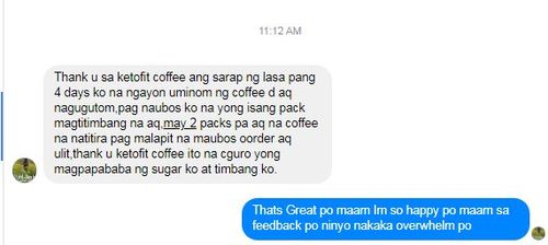 Customer photo review of KETOFIT 10 IN 1 COFFEE MIX