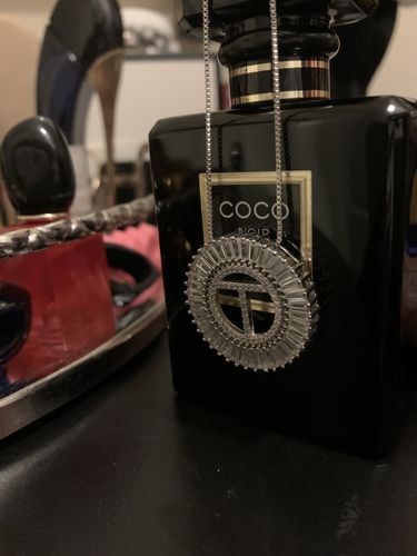 Customer photo review of Deluxe Initial Necklace