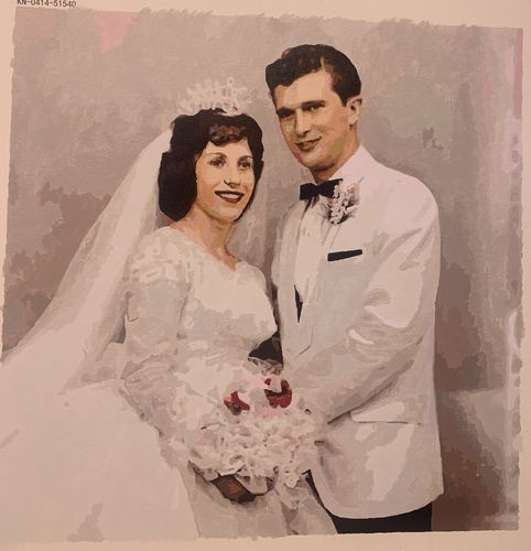 Customer photo review of Custom Paint By Numbers Kit - Upload Your Photo - Brush Set Included