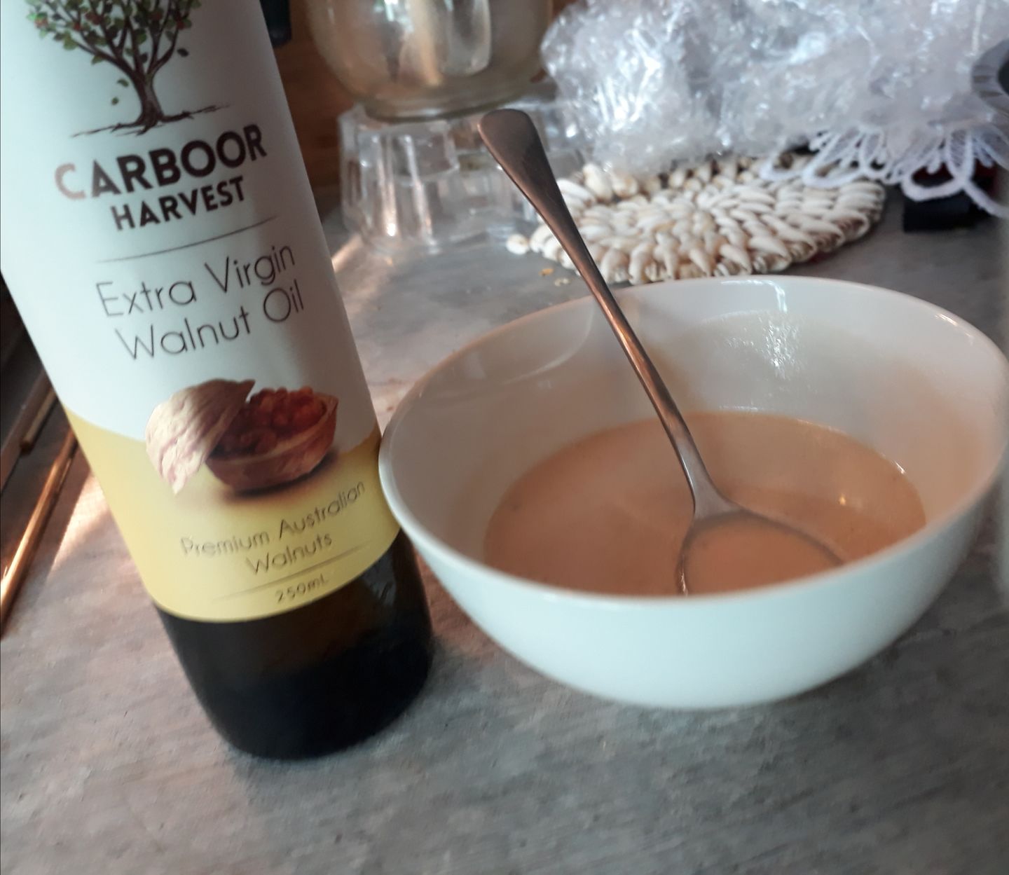 Customer photo review of Extra Virgin Walnut Oil