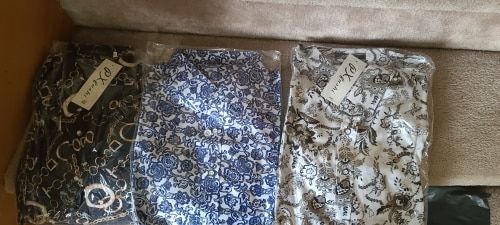 Customer photo review of 2021 Summer New Men's Printed Shirts Shorts 2 Piece