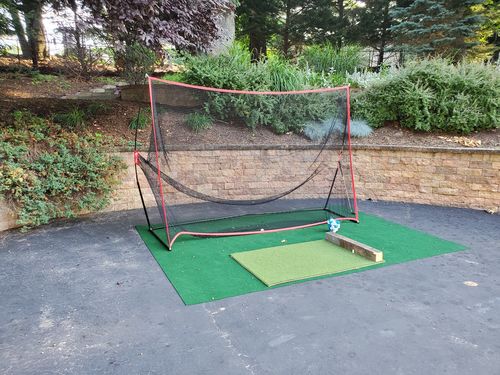 Customer photo review of Golf Net Pro 10x7 ft | Portable Golf Driving Net Hitting Net | Backyard/Indoor/Outdoor