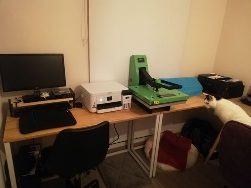 Customer photo review of Escritorio blanco MIMA 120 x 50 Homeoffice