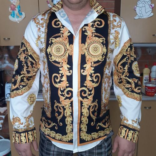 Customer photo review of Men Paisley Print Shirt