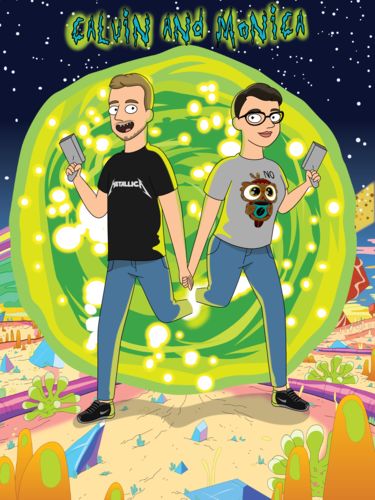 Customer photo review of 'Rick and Morty' Custom Portrait