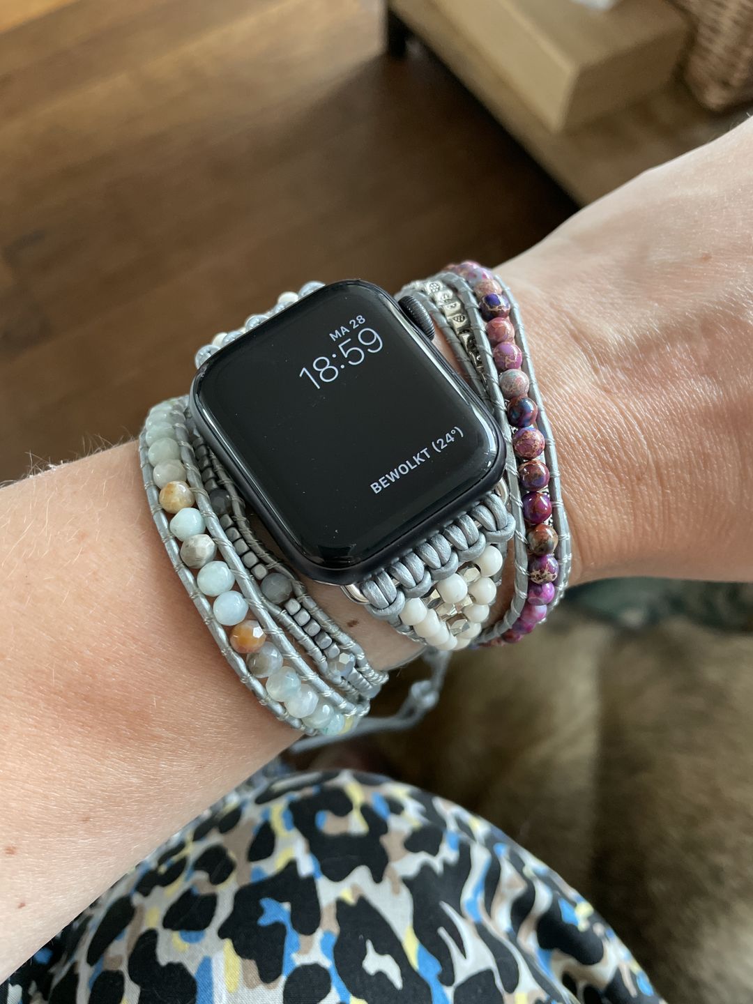Customer photo review of Healing Turquoise Protection Apple Watch Strap