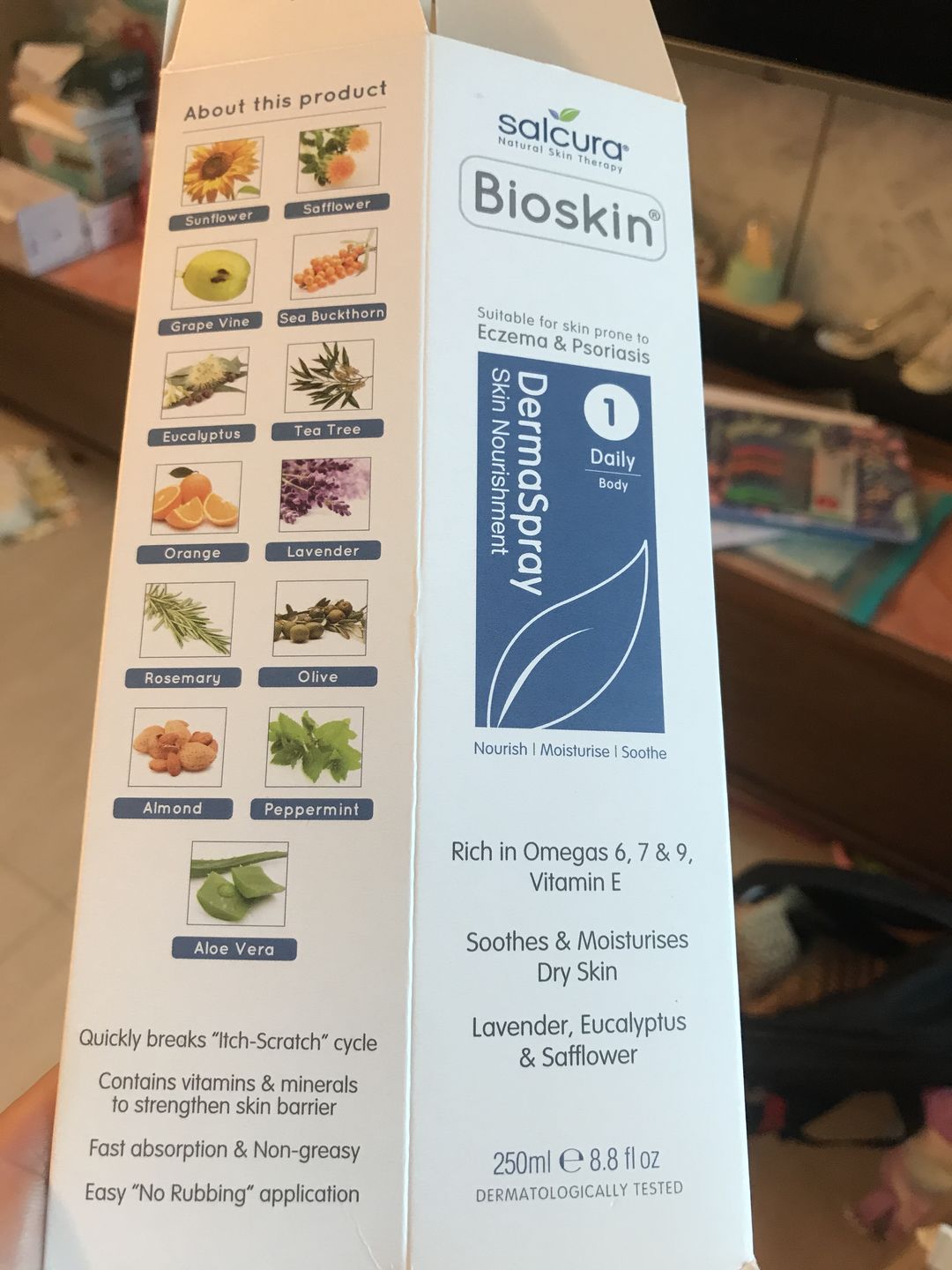 Customer photo review of Bioskin DermaSpray Intensive