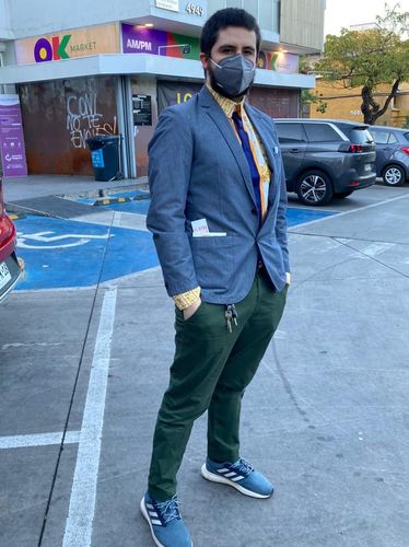 Customer photo review of Men Paisley Print Shirt