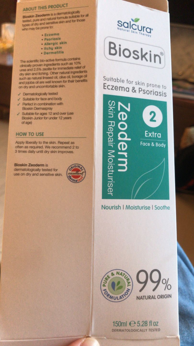 Customer photo review of Bioskin Zeoderm Skin Repair Moisturiser