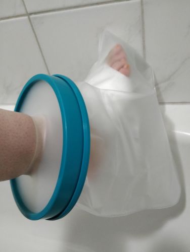 Customer photo review of Wasserdichter Duschschuh