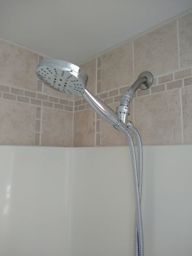 Customer photo review of 3-Spray Handheld Shower Head Set