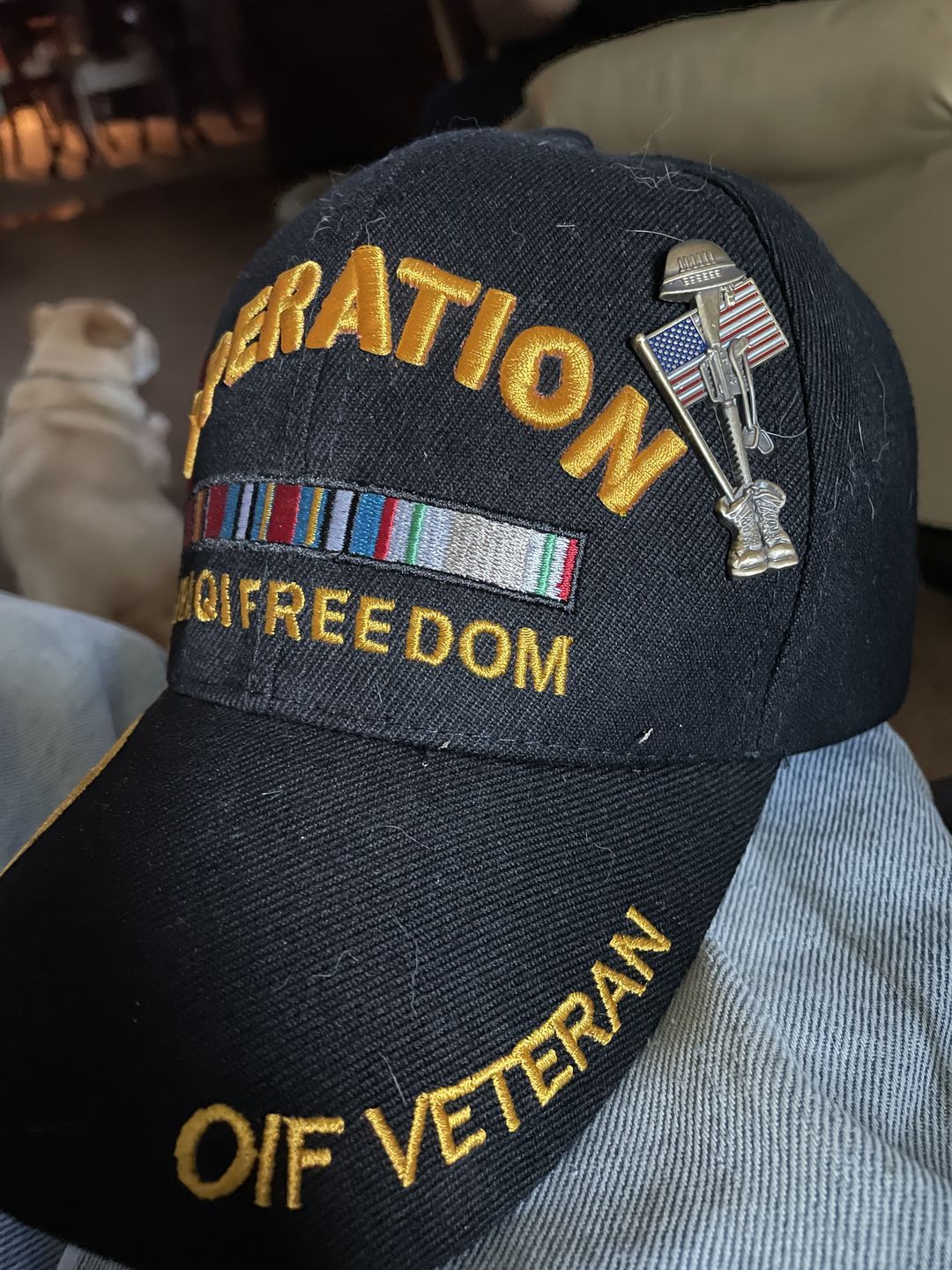 Customer photo review of Fallen Soldier USA Memorial Pin