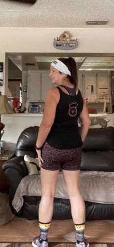 Customer photo review of Biker Shorts - 4'' - Cheetah | MT SPORT